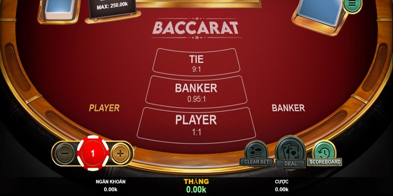 Hướng dẫn chơi Baccarat tại game bài